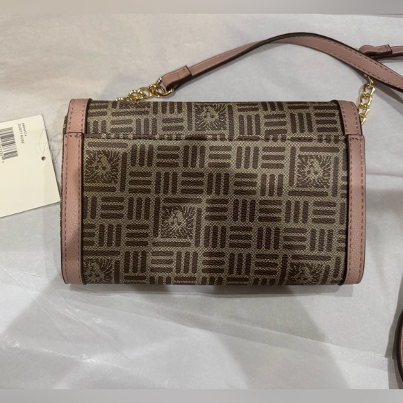 Anne Klein Pink and Brown Crossbody Bag NWT - Picture 5 of 7